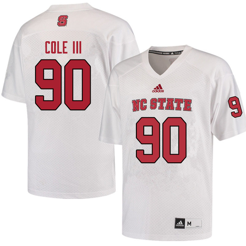 Men #90 A.J. Cole III NC State Wolfpack College Football Jerseys Sale-Red - Click Image to Close